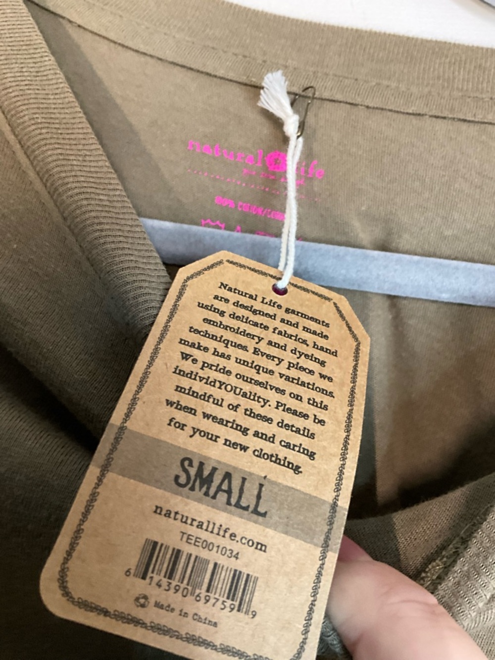 NATURAL LIFE Good Vibes Only Long Sleeve NWT - Picture 4 of 8